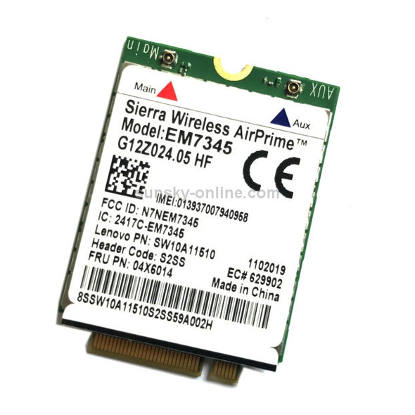 EM7345 4G Module NGFF M.2 WWAN Card 04 x 6014 4G LTE / HSPA + 42Mbps Card for Lenovo IBM / ThinkPad T450 / X240