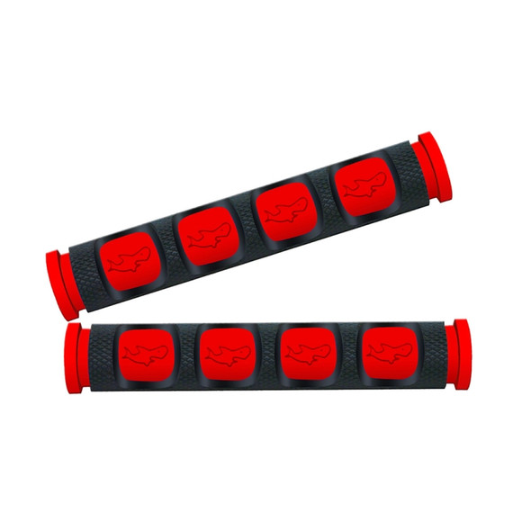 2 PCS Motorcycle Modification Accessories PVC Horn ShapeHand Grip Cover Handlebar Set(Red)