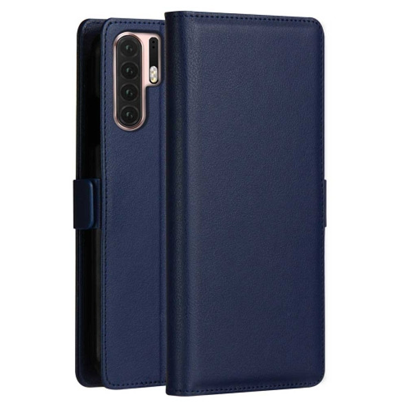 DZGOGO MILO Series PC + PU Horizontal Flip Leather Case for Huawei P30 Pro, with Holder & Card Slot & Wallet (Blue)