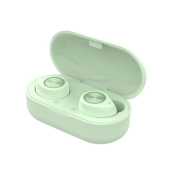 tw60 TWS Bluetooth 5.0 Touch Wireless Bluetooth Sports Earphone with Charging Box, Support Voice Assistant & Call(Green)