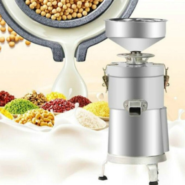 100/1100W Household Stainless Steel Refiner Large Capacity  Slurry Separation Fresh Grinding Soymilk Tofu Machine, CN Plug(Silver)