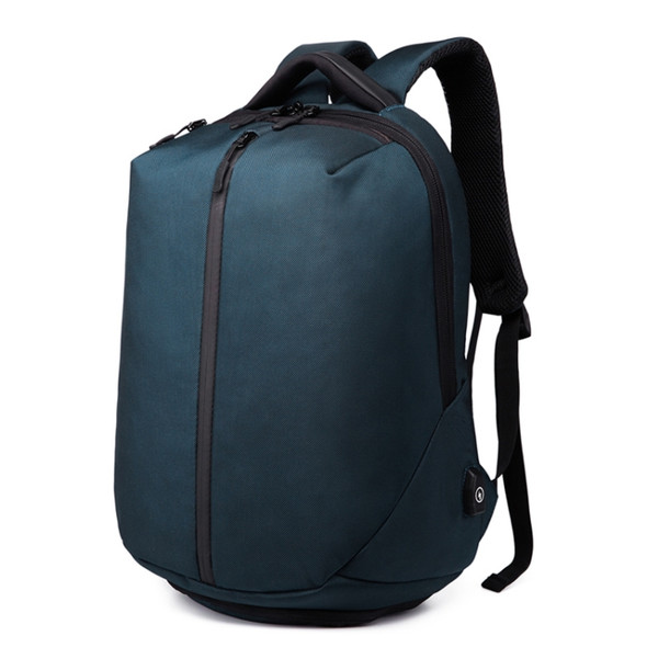 Ozuko 9080 Waterproof Anti-theft Code Lock Double-shoulder Backpack(Dark Blue)