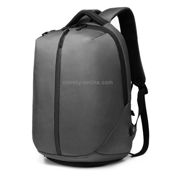Ozuko 9080 Waterproof Anti-theft Code Lock Double-shoulder Backpack(Grey)