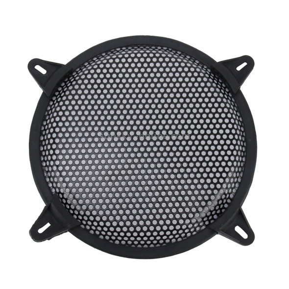 8 inch Car Auto Metal Mesh Black Round Hole Subwoofer Loudspeaker Protective Cover Mask Kit with Fixed Holder