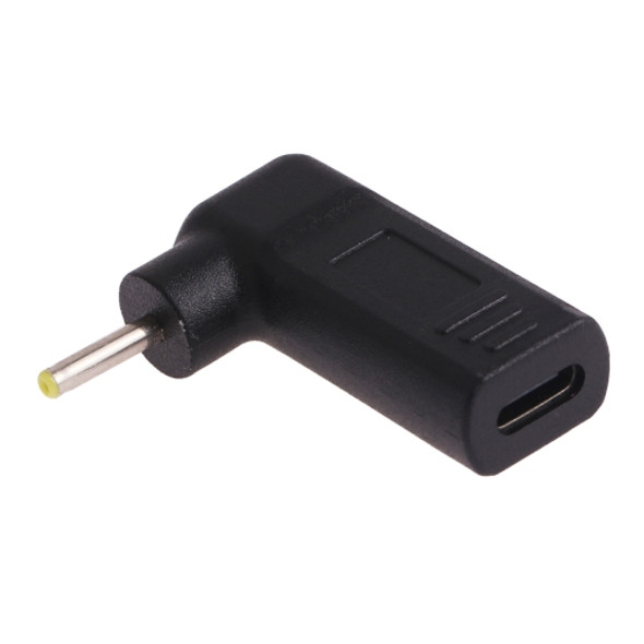 2.5 x 0.7mm Male to USB-C / Type-C Female Plug Elbow Adapter Connector