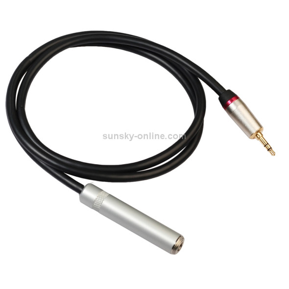 REXLIS TC128MF 3.5mm Male to 6.5mm Female Audio Adapter Cable, Length: 1m