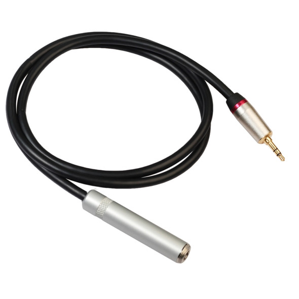 REXLIS TC128MF 3.5mm Male to 6.5mm Female Audio Adapter Cable, Length: 1m