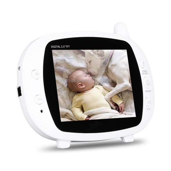 BM-850 3.5 inch LCD 2.4GHz Wireless Surveillance Camera Baby Monitor with 8-IR LED Night Vision, Two Way Voice Talk(White)