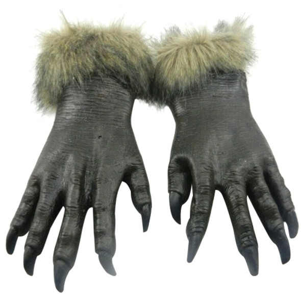 1 Pair Halloween Decoration Latex Wolf Gloves Halloween Festival Party Fancy Masquerade Glove Props