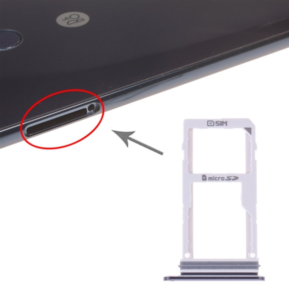 SIM Card Tray + SIM Card Tray / Micro SD Card Tray for LG V30 VS996 LS998U H933 LS998U (Black)