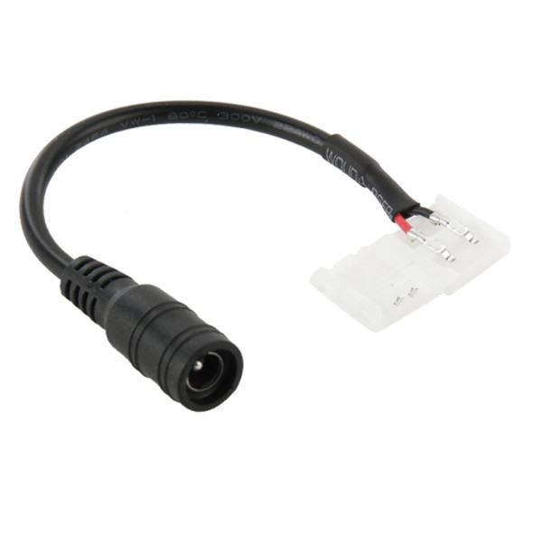 DC Connector Plug Male to No Need Soldering 15mm 2 Pin Connector for Single Color LED Strip, Length: 16cm