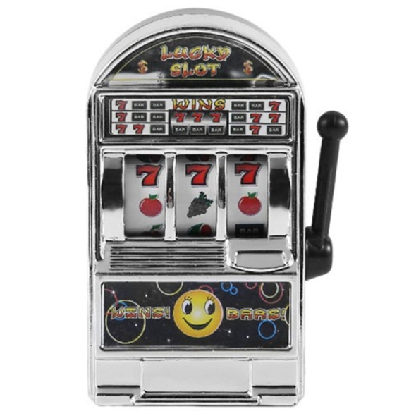 10PCS Vintage Mini Small Slot Machine Lucky Toy for Kid Children(Silver)