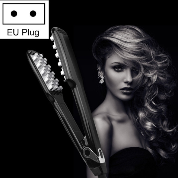 WT-042 150W Digital Display Automatic Hair Curler Splint, EU Plug(Black)