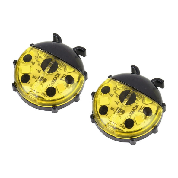 Ladybug Shape Car Door Anti-collision Warning Light (Yellow Light)