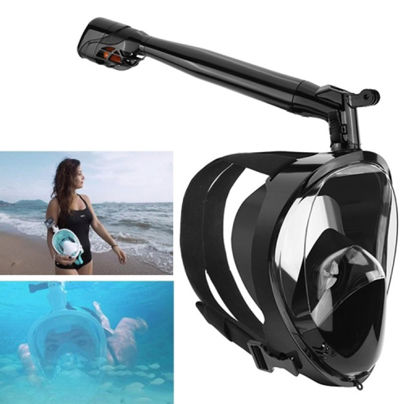 360 Degree Rotation Long Snorkel Anti-vertigo Anti-fog Large View Full Dry Diving Nask, Size: S / M(FST-11)