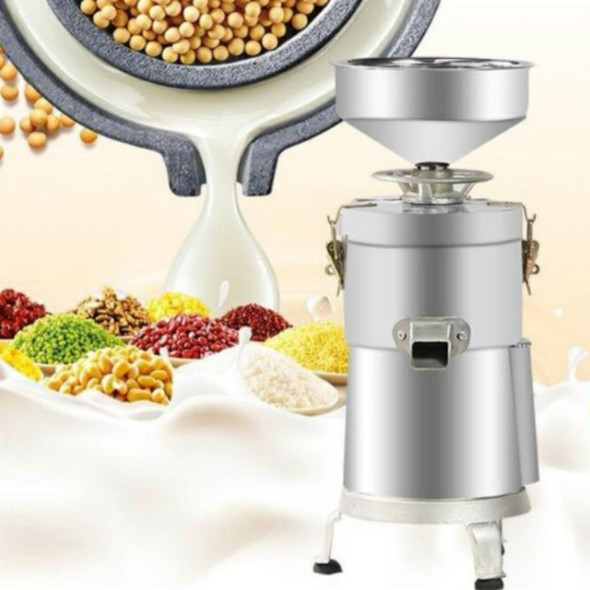 130/1800W Household Stainless Steel Refiner Large Capacity  Slurry Separation Fresh Grinding Soymilk Tofu Machine, CN Plug(Silver)