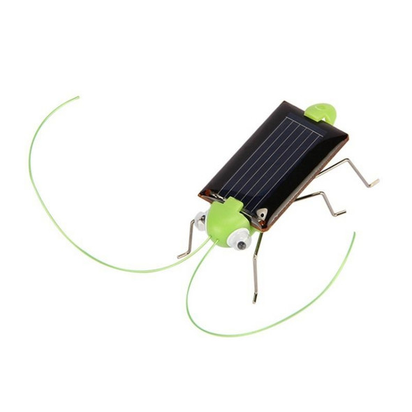 Children Baby Solar Power Energy Insect Grasshopper Cricket Kids Toy Gift