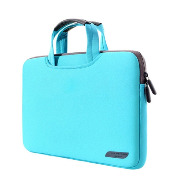 12 inch Portable Air Permeable Handheld Sleeve Bag for MacBook, Lenovo and other Laptops, Size:32x21x2cm(Green)