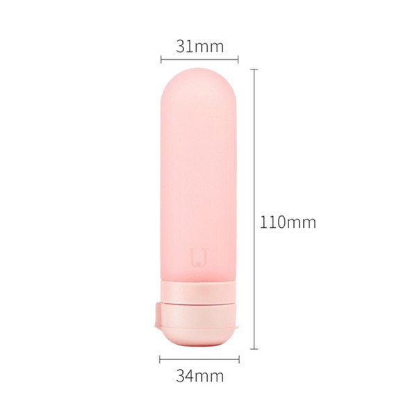 Travel Silicone Dispensing Bottle Travel Cosmetic Lotion Shampoo Bath Dew Cream Skin Care Product Small Bottle(Pink)