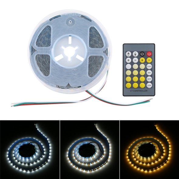 12V SMD 2835 120 LEDs Warm Light + White Ligtht LED Strip with Remote Control