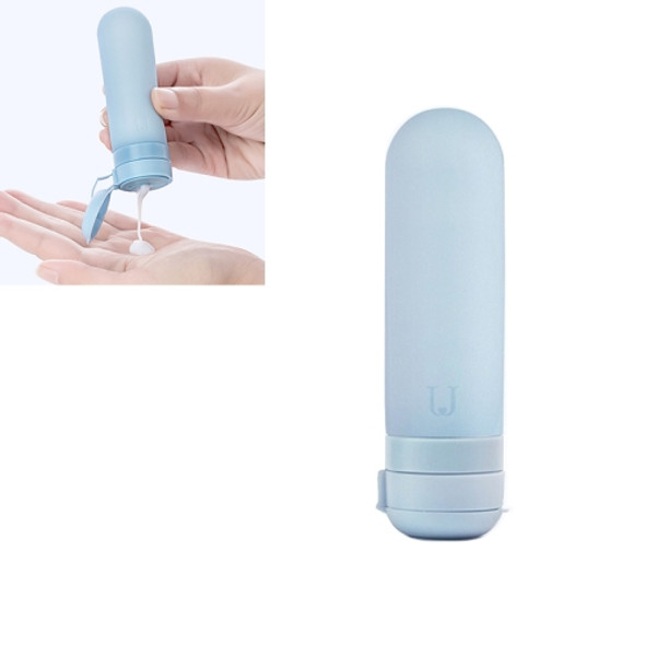 Travel Silicone Dispensing Bottle Travel Cosmetic Lotion Shampoo Bath Dew Cream Skin Care Product Small Bottle(Blue Sky)