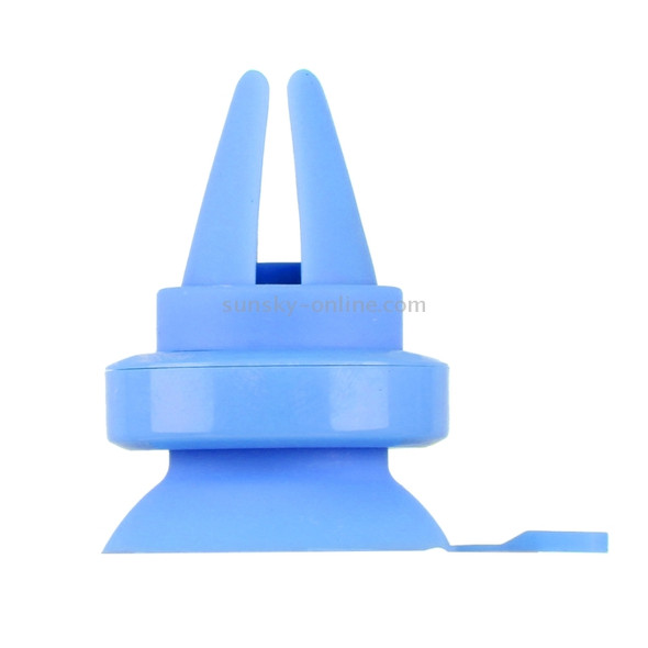 Universal 360 Degrees Rotation Car Air Vent Mount Sucker Holder Stand, Sucker Diameter: 3.5 cm, Holder Height: 4.5cm, For Tablets, iPhone, Samsung, Huawei, Xiaomi, HTC and Other Smart Phones(Blue)