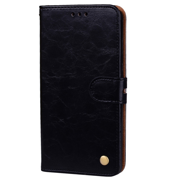 For Xiaomi Redmi Note 4X Business Style Oil Wax Texture Horizontal Flip Leather Case with Holder & Card Slots & Wallet(Black)
