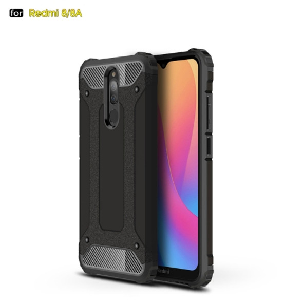 For Xiamo Redmi 8 / 8A   Magic Armor TPU + PC Combination Case(Black)