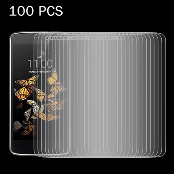 100 PCS for LG K8 0.26mm 9H Surface Hardness 2.5D Explosion-proof Tempered Glass Screen Film