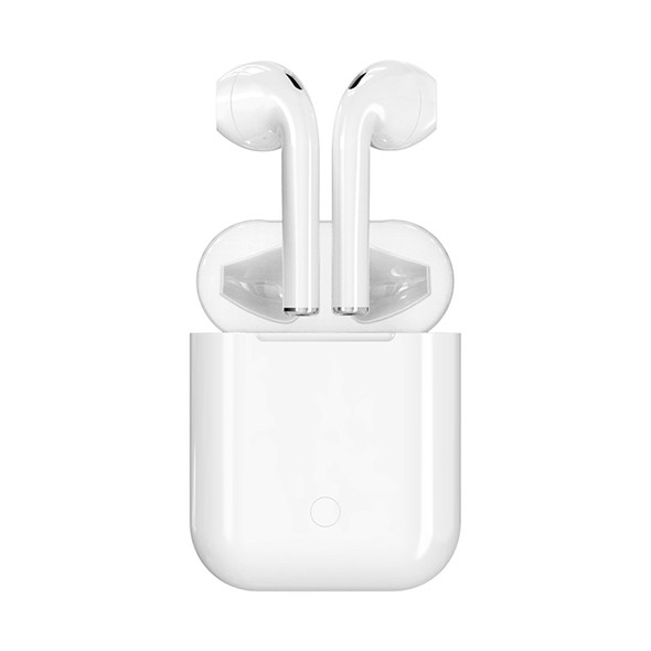 i9 Touch Wireless TWS Sport Bilateral Stereo Bluetooth 5.0 Headset with Charging Box, Touch Version (White)