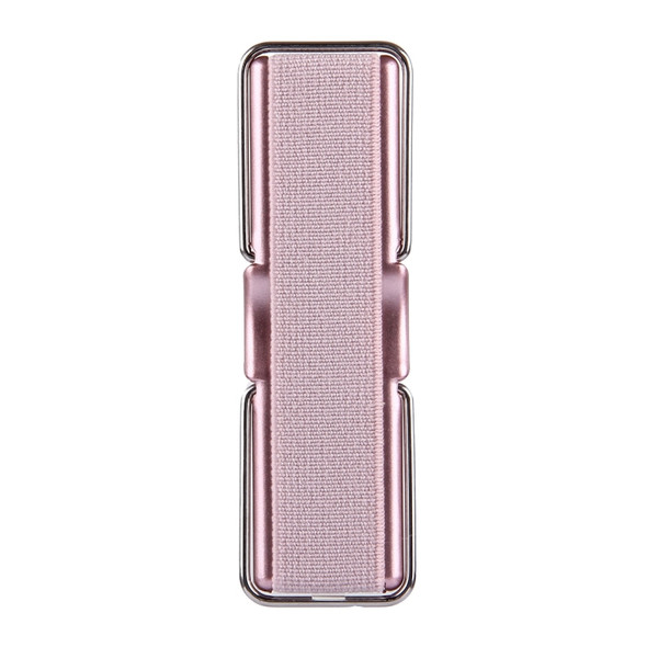 2 in 1 Adjustable Universal Mini Adhesive Holder Stand + Slim Finger Grip, Size: 7.3 x 2.2 x 0.3 cm, For iPhone, Galaxy, Huawei, Xiaomi, LG, HTC and Tablets(Rose Gold)