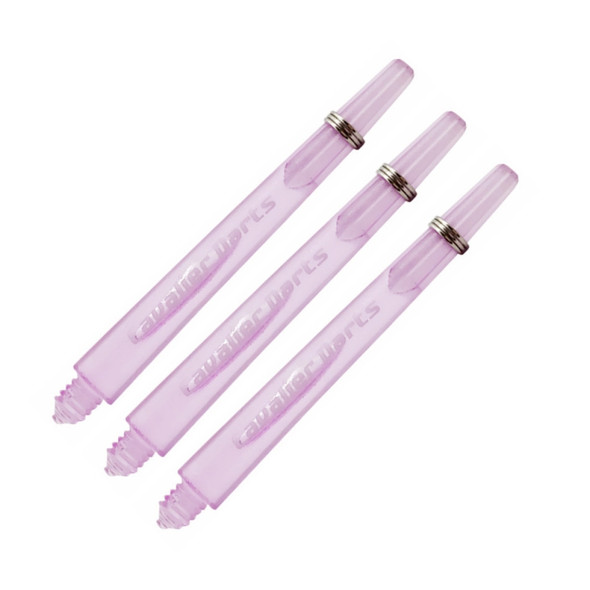 18 PCS Dart Accessory Transparent 2BA Thread PC Dart Shafts with Ring, Length: 45mm, Random Color Delivery