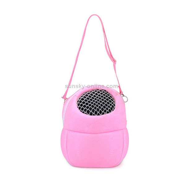 Pet Bag Small Pet Hamster Carrier Pure Color Leash Travel Bag, Size:S(Pink)
