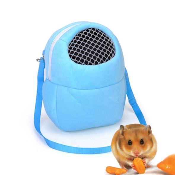 Pet Bag Small Pet Hamster Carrier Pure Color Leash Travel Bag, Size:M(Sky Blue)