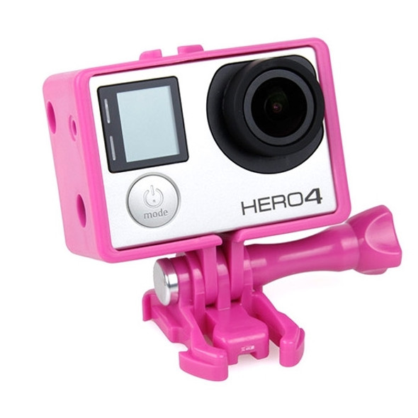 TMC BacPac Frame Mount Housing Case for GoPro HERO4 /3+ /3(Magenta)