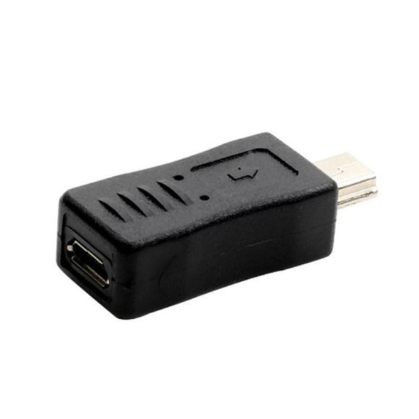 USB 2.0 Mini USB to Micro USB Female Adapter(Black)