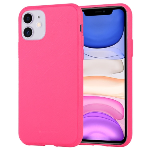 For iPhone 11 MERCURY GOOSPERY STYLE LUX Shockproof Soft TPU Case(Rose Red)