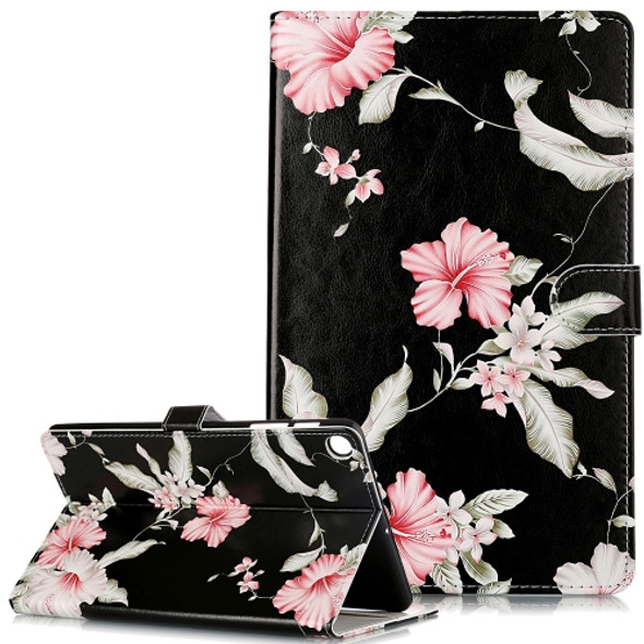 Colored Drawing Pattern Horizontal Flip PU Leather Case with Holder & Card Slots & Wallet For Galaxy Tab A 10.1 (2019) / T510(Azalea)