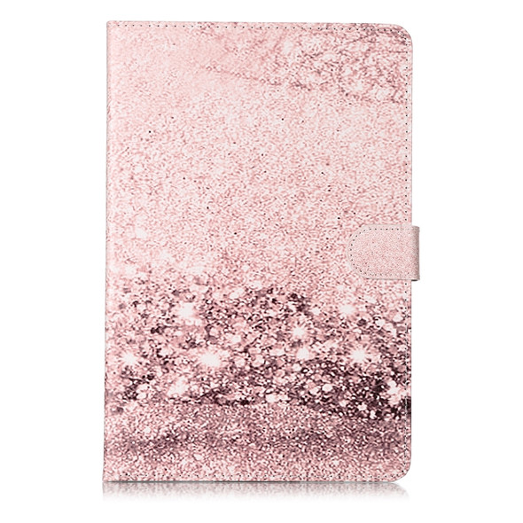 Colored Drawing Pattern Horizontal Flip PU Leather Case with Holder & Card Slots & Wallet For Galaxy Tab S4 10.5 / T830(Rose Gold  Marble )