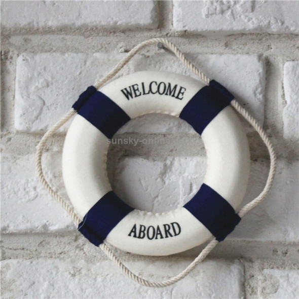 Decorative Life Ring Buoy Home Wall Door Hangings Decor, Diameter: 7cm / 14cm(Blue)