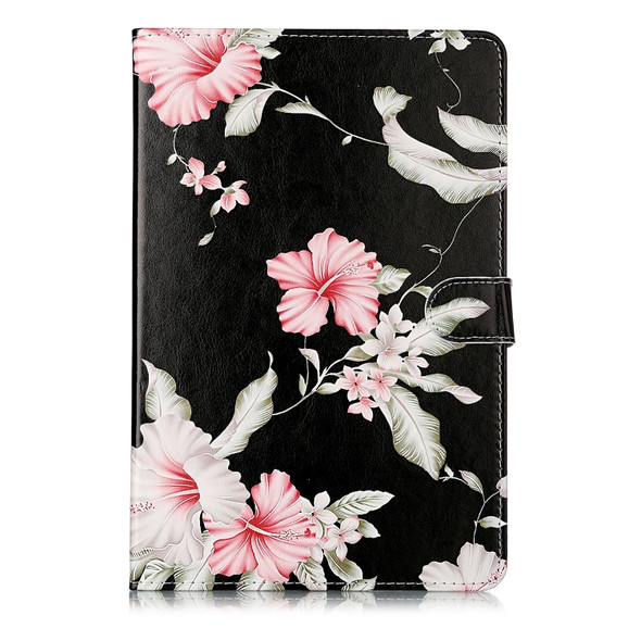 Colored Drawing Pattern Horizontal Flip PU Leather Case with Holder & Card Slots & Wallet For Galaxy Tab S4 10.5 / T830(Azalea)