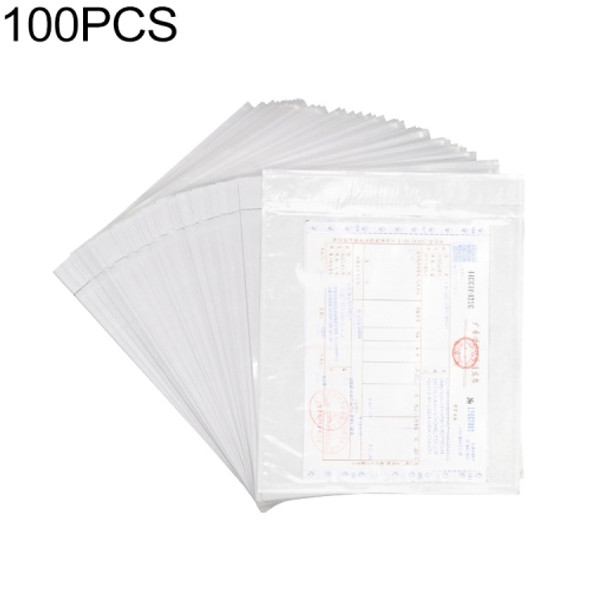 100 PCS 14.5cm x 18cm PE Self Sealing Waterproof Self-adhesive Bag, Short Side Open, Custom Printing and Size are welcome