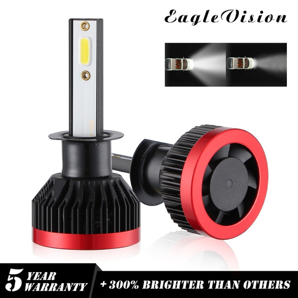 2 PCS EV7 H1 DC 9-32V 36W 3000LM 6000K IP67 LED Car Headlight Lamps, with Mini LED Driver and Cable (White Light)