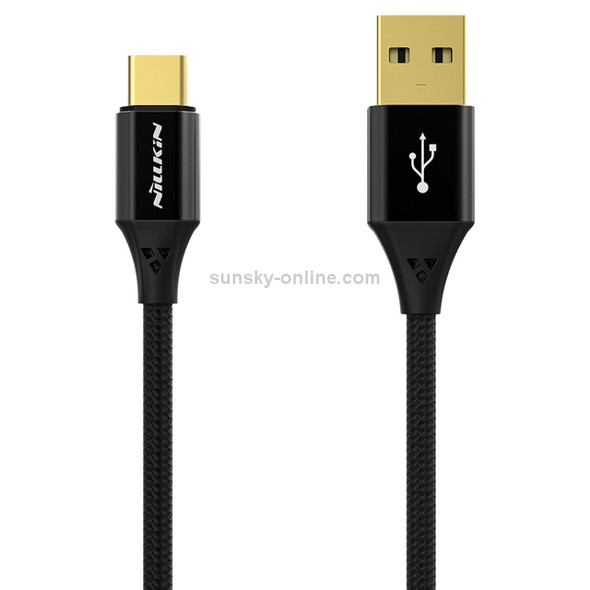 NILLKIN 5A Type-C / USB-C Fast Charging Data Cable, Length: 1m(Black)