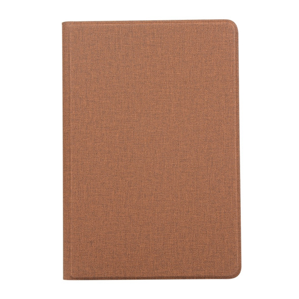 Universal Voltage Craft Cloth TPU Protective Case for iPad Mini 4 / 5, with Holder(Brown)