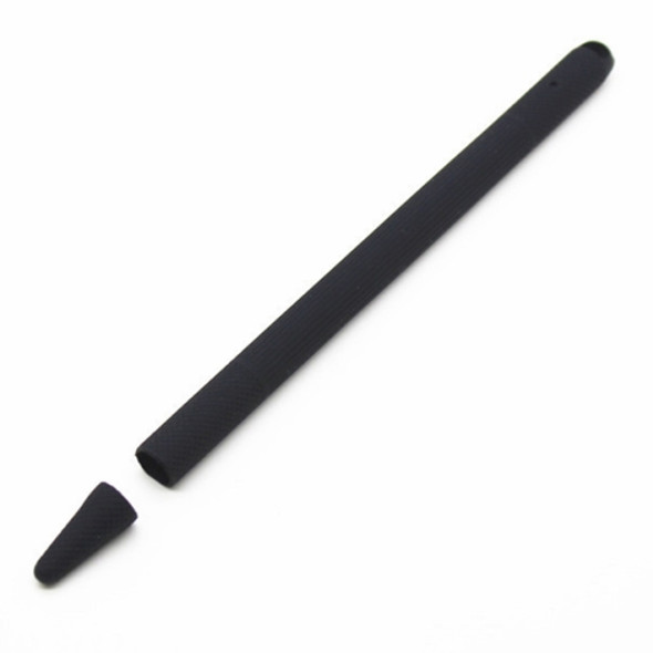 Stylus Pen Silica Gel Shockproof Protective Case for Apple Pencil 2 (Black)