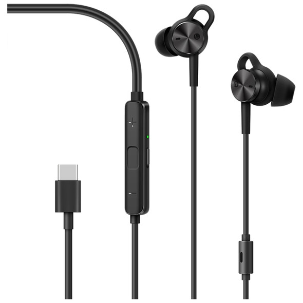 Original Huawei CMQ3 Portable Noise-Canceling Hi-Res Audio Earphone with MEMS Mic, Type-C Interface(Black)