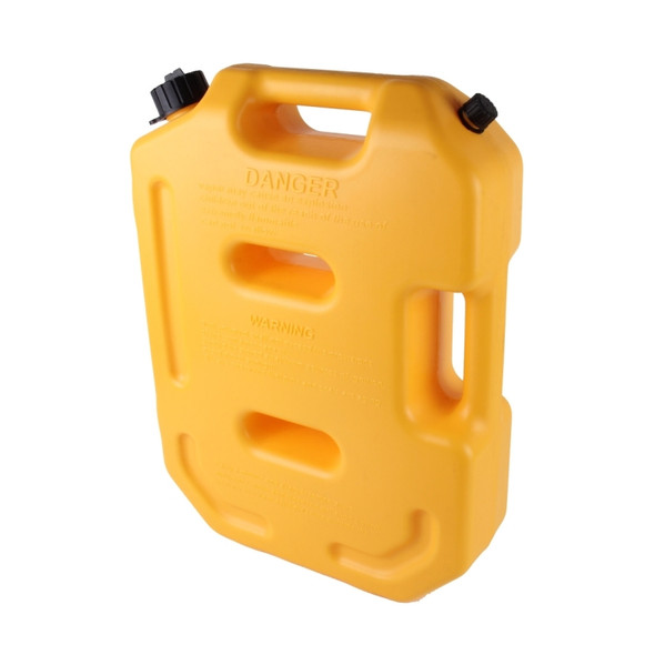 Gasoline Fuel Tanks Plastic 2.6 Gallon 10 Litres Auto Shut Off Fuel Cans Oil Container Emergency Backup(Yellow)