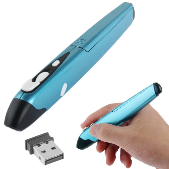 2.4GHz 500 / 1000cpi Wireless Pen Mouse with USB Mini Receiver, Transmission Distance: 10m