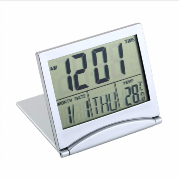 MT-033 LCD Display Portable Folding Digital Travel Temperature Alarm Clock